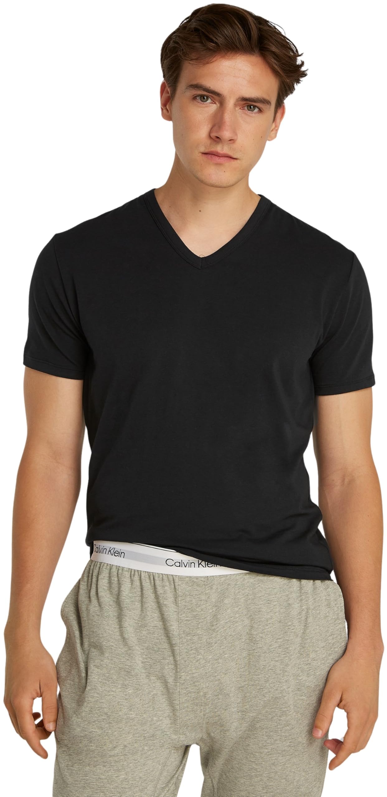 Calvin Klein Koszulka S/S Mężczyźni S/S V Neck 3pk Lv00nb4186