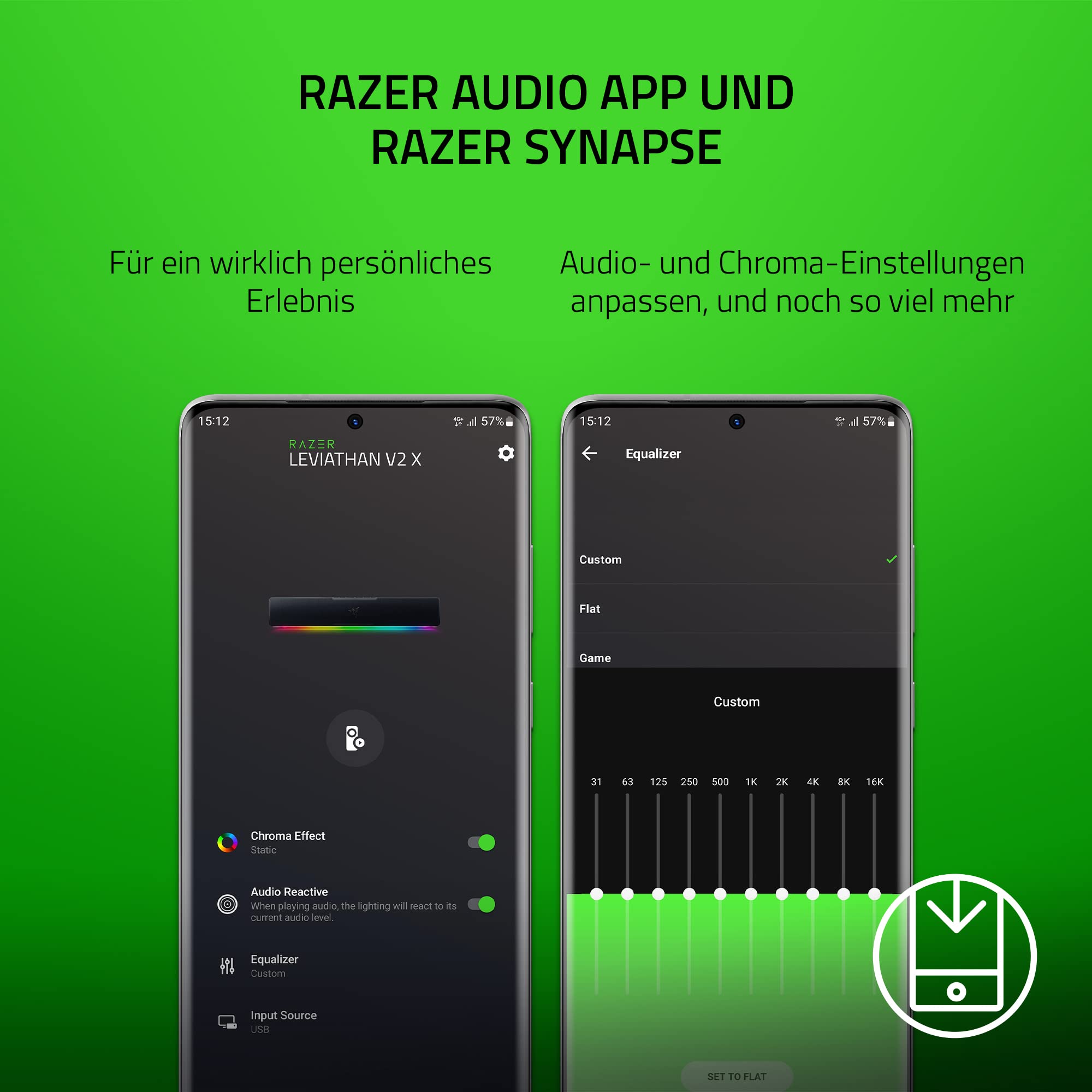 Razer Leviathan V2 X - PC-Gaming-Soundbar (mit Full-Range-Treibern, Kompaktes Format, Stromversorgung und Audio per USB Typ C, Bluetooth 5.0, Chroma RGB) Schwarz
