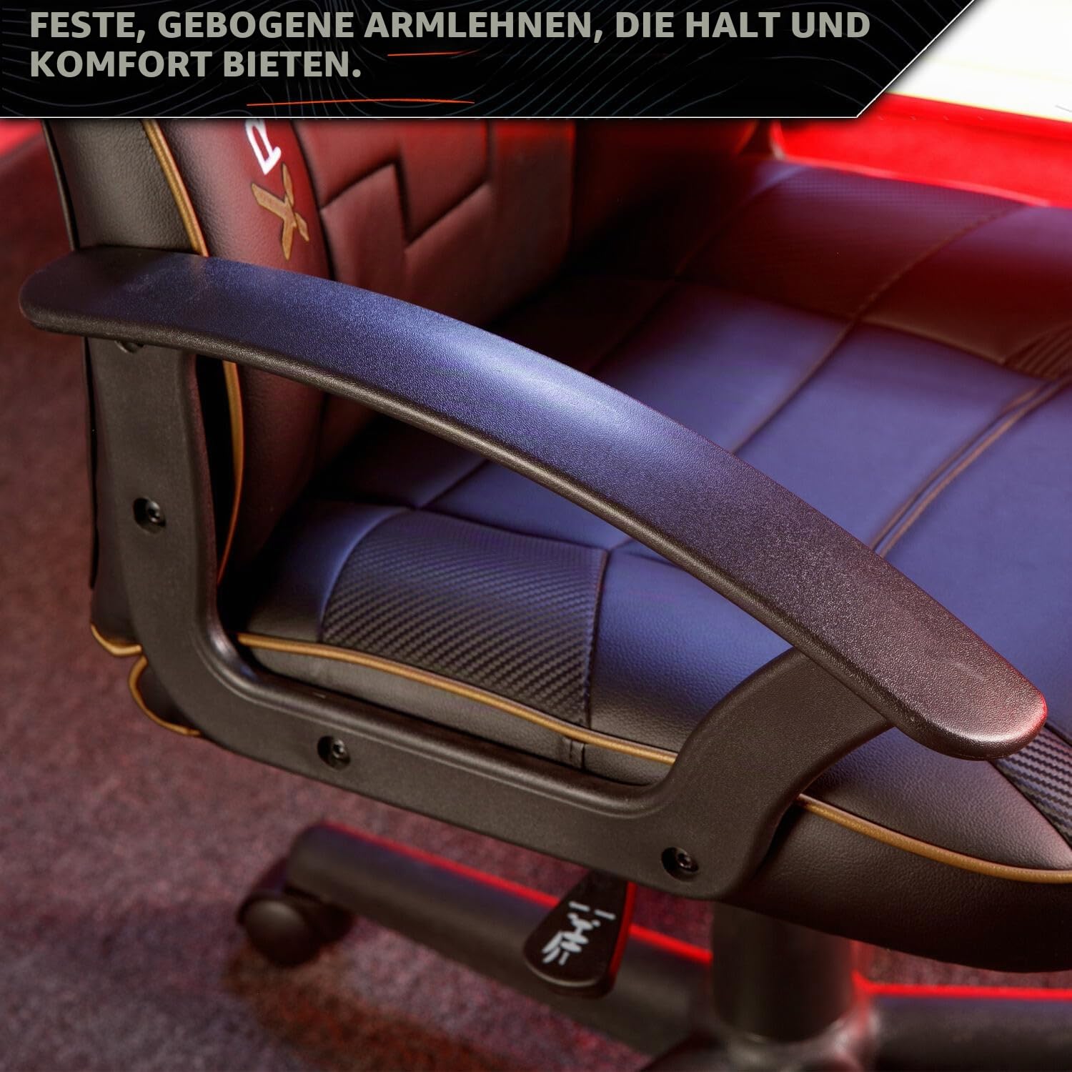 X Rocker Saturn Gaming Bürodrehstuhl für Kinder & Jugendliche