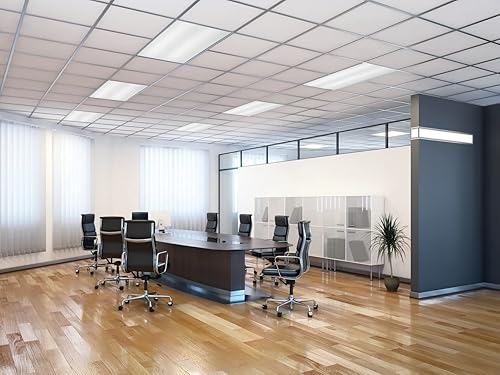 Miniatura 9 de Lithonia Lighting Luz LED Troffer con lente de 2 x 2, luz LED empotrada de techo con lente prismática para techos de rejilla, 120 voltios, 4000 K