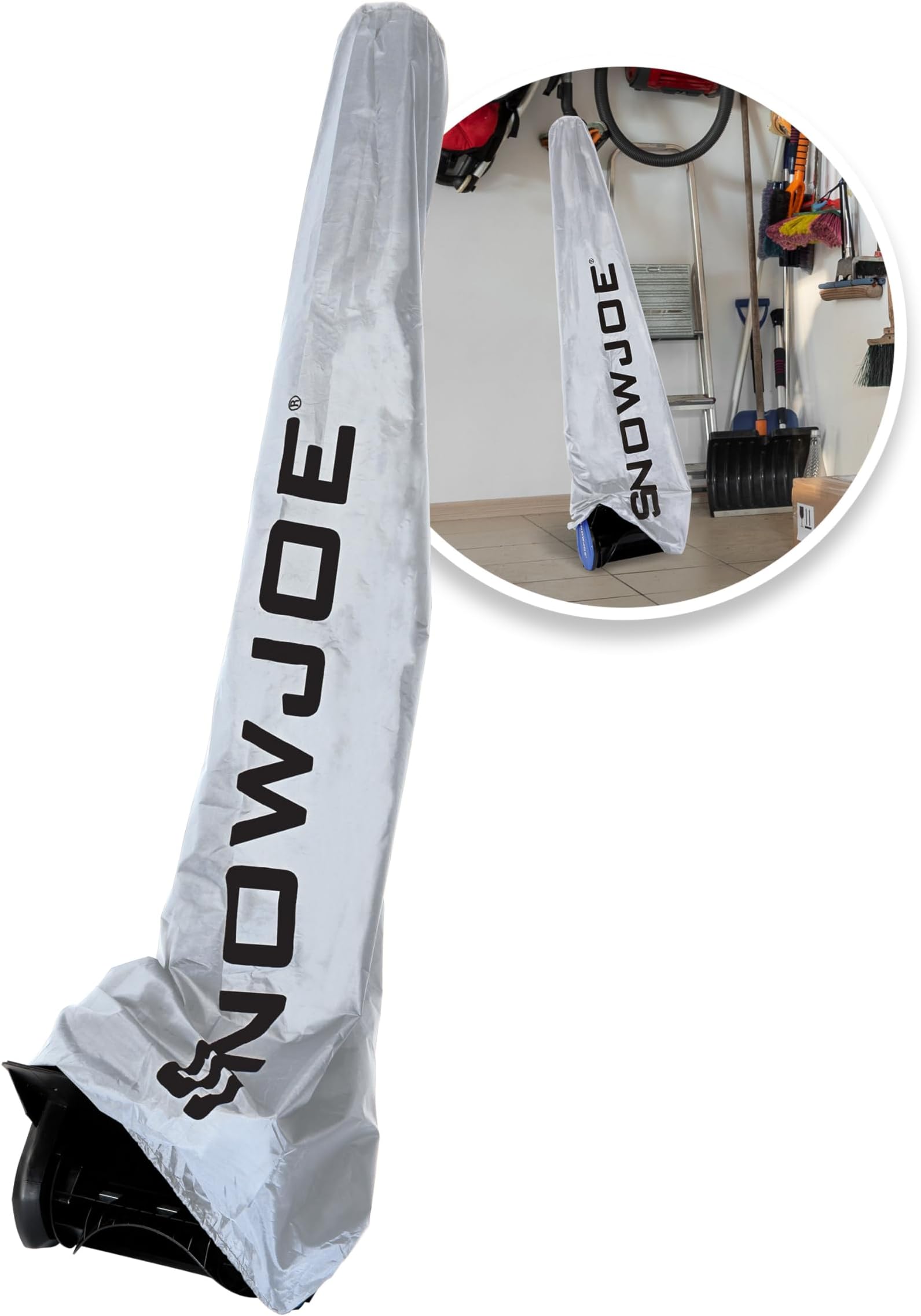 SJCVR-13 Universal Indoor/Outdoor 13-Inch Electric Snow Shovel Cover, Black/White