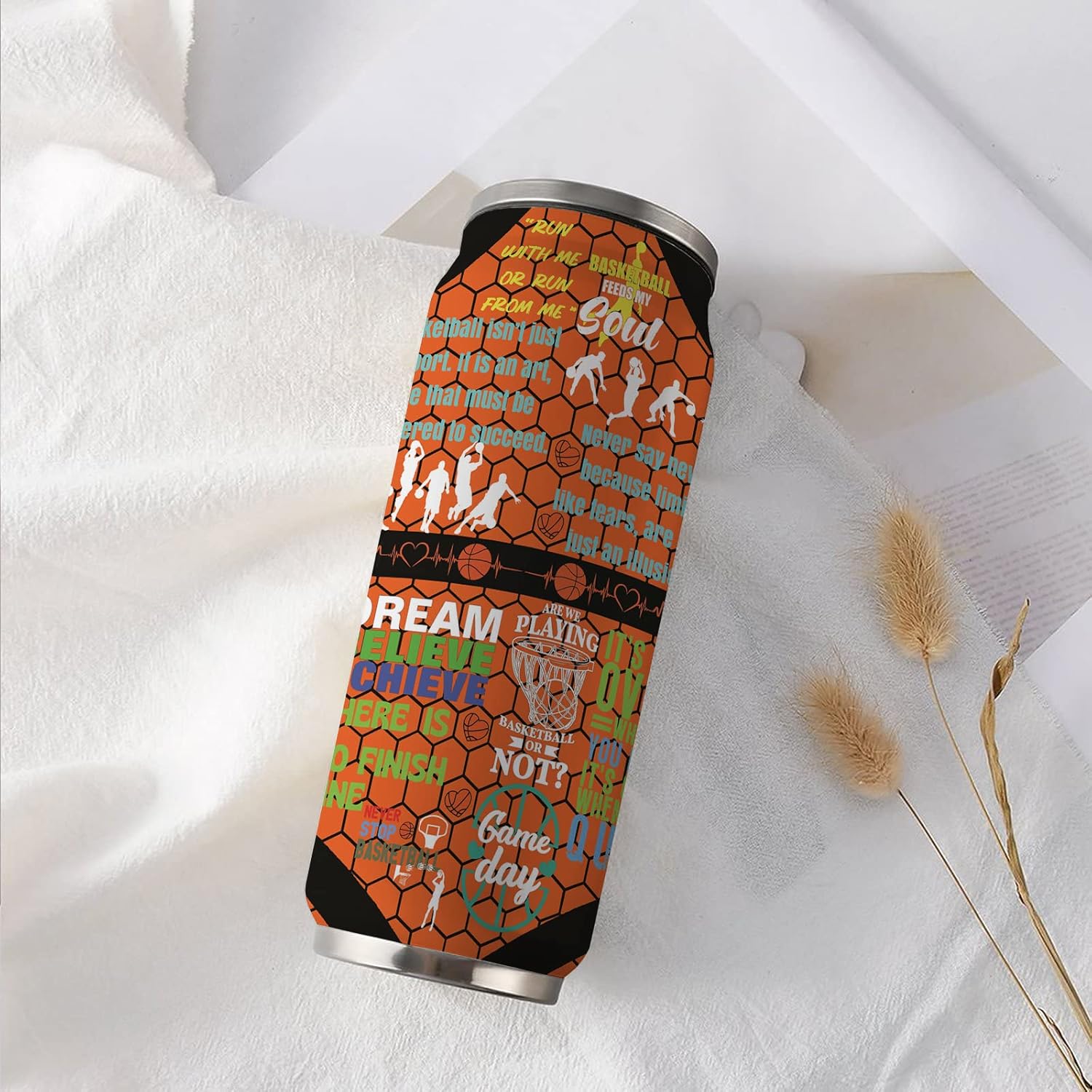 Basketball Tumbler Gifts for Women, Men - Basket Ball Gift for Woman - Christmas, Birthday Gift for Basket Ball Lovers-Basketballs Gifts for Women Girls Friends Sisters Players 17 Oz - Image 7