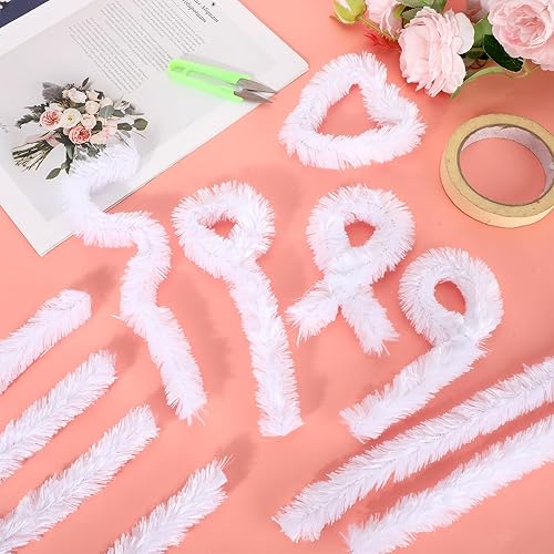 Miniatura 5 de Hotop 30 piezas de limpiapipas blancas para manualidades, tallos de chenilla gruesa jumbo de 1.181 in, limpiadores de pipas blancas, suministros de