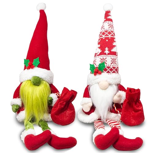 BWFY 2PCS Christmas Gnomes Decorations for Home Holiday Party Gifts