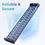 Powered USB Hub 10Gbps, 17 Ports 96W USB 3.2 Hub(10 USB-A 3.2 Ports+3 QC 24W Fast Charging Ports+2 USB-C 3.2 Ports+SD/TF Card Reader), 12V/8A Power Adapter for Laptop, PC, Computer, HDD,Flash Drive