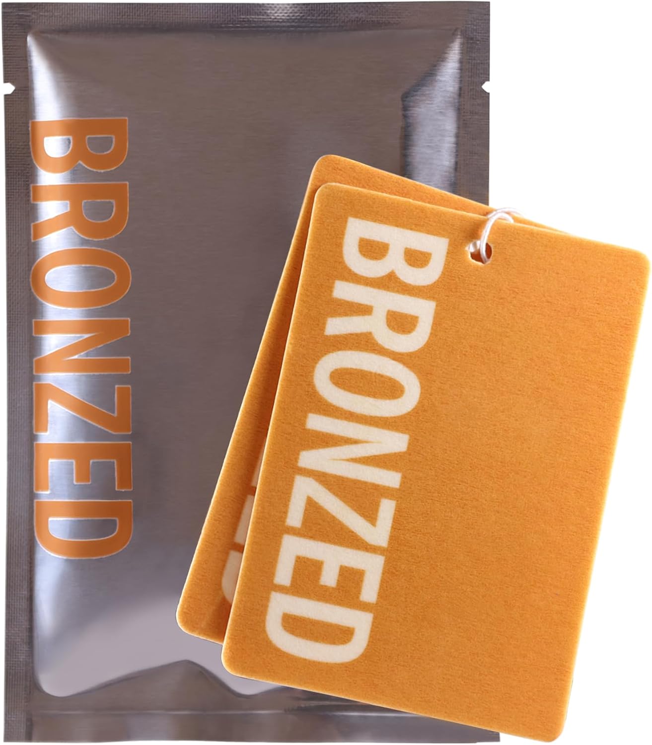 Bronzed Aromatic Tag | Orange Blossom & Jasmine | Set of 2