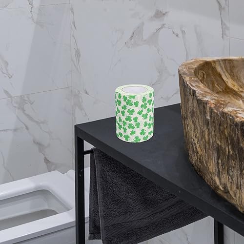 Miniatura 5 de PartyKindom 10 rollos de papel higiénico para el hogar, cocina, baño, papel higiénico irlandés, día de San Patricio, papel de seda para el día de