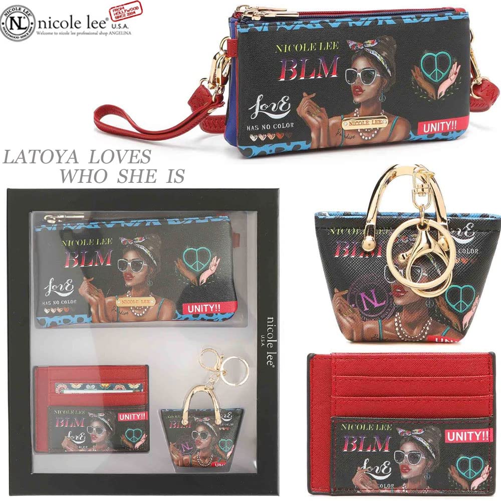 数量限定 NICOLE LEE ニコールリー PRT7011 ガールプリント フラワー お財布 ギフトボックス 小銭入れミニポーチ カードケース セット IDケース名刺定期 ニコルリー スマホ入れ 人気 ブランド 財布 ポーチ 風景画 ビーガンSDGSサスティナブル マスクポーチ クリスマスギフト Amazon.co.jp: 量限定 NICOLE LEE ニコールリー PRT7011 ガール