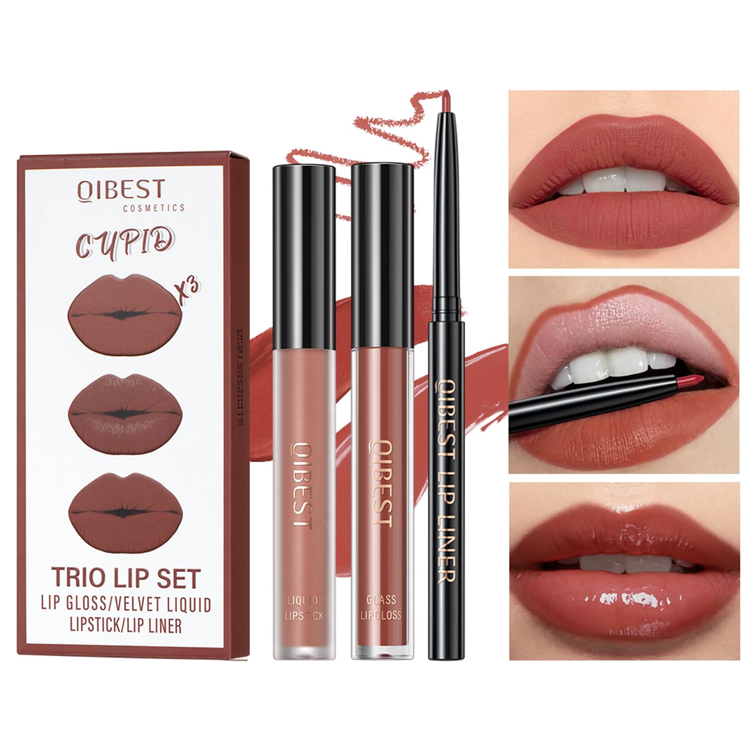 Amazon.com : RG ROUGE LX 3-in-1 Lip Gloss Set: Matte Lipstick