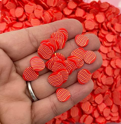 Miniatura 1 de Polymer Clay Fake Sprinkles CHK2 Inedible Decoden Funfetti Jimmies Mix Resin Larger Red Striped Easter Egg Easter N192 Container