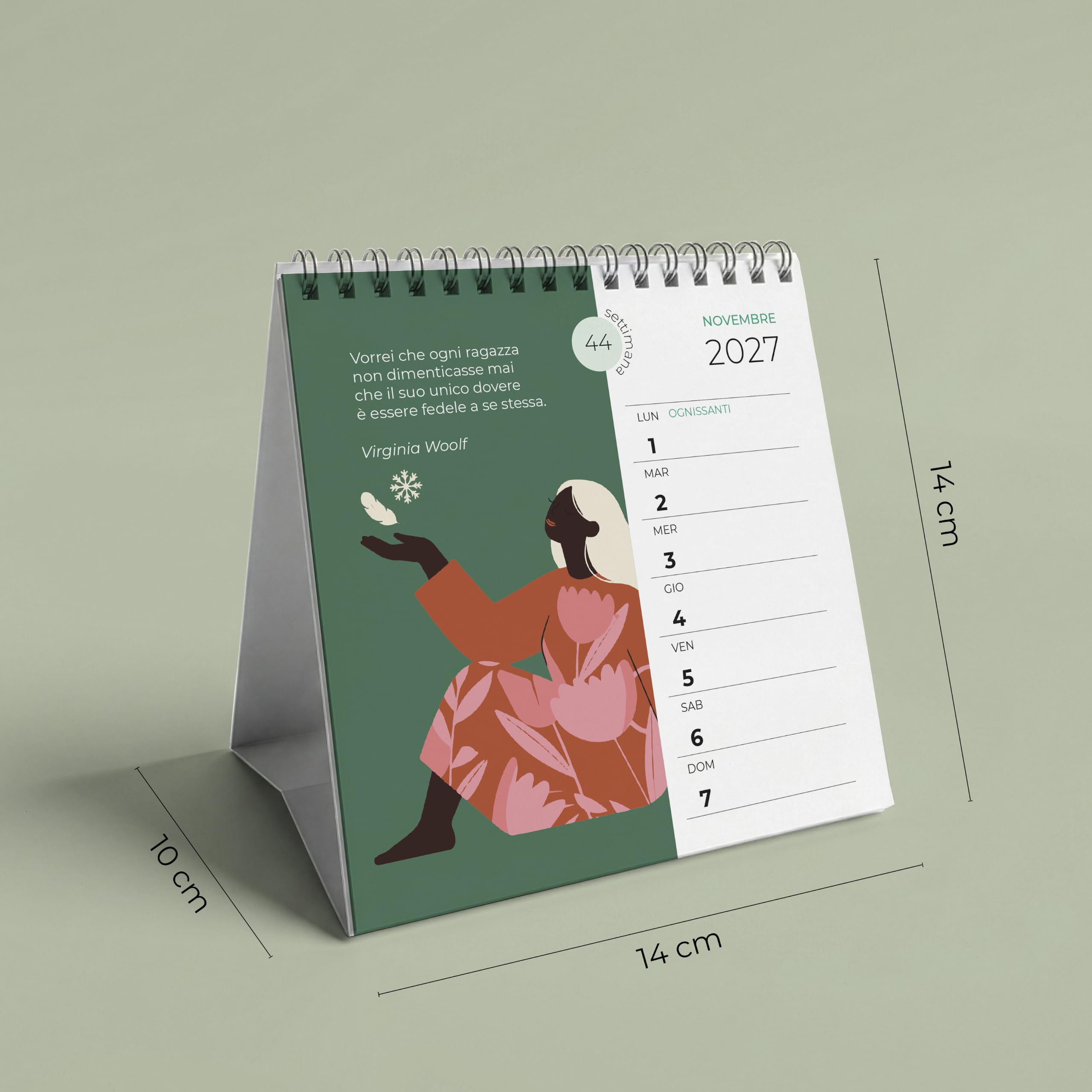 Q&B Grafiche Wochenkalender 2027 Frauen für den Schreibtisch | Tischkalender mit Spirale | Wochenplaner, Motivation und Geschenkidee für Büro und Zuhause (2027 | 3 Stück)