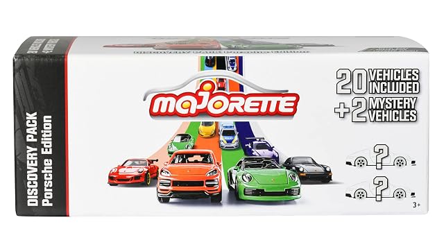 Foto 7 de 7 de Majorette - Pack de 22 Coches de Juguete Marca Porsche, 7,5cm, Alto Nivel de Detalle y Realismo, Incluye 2…