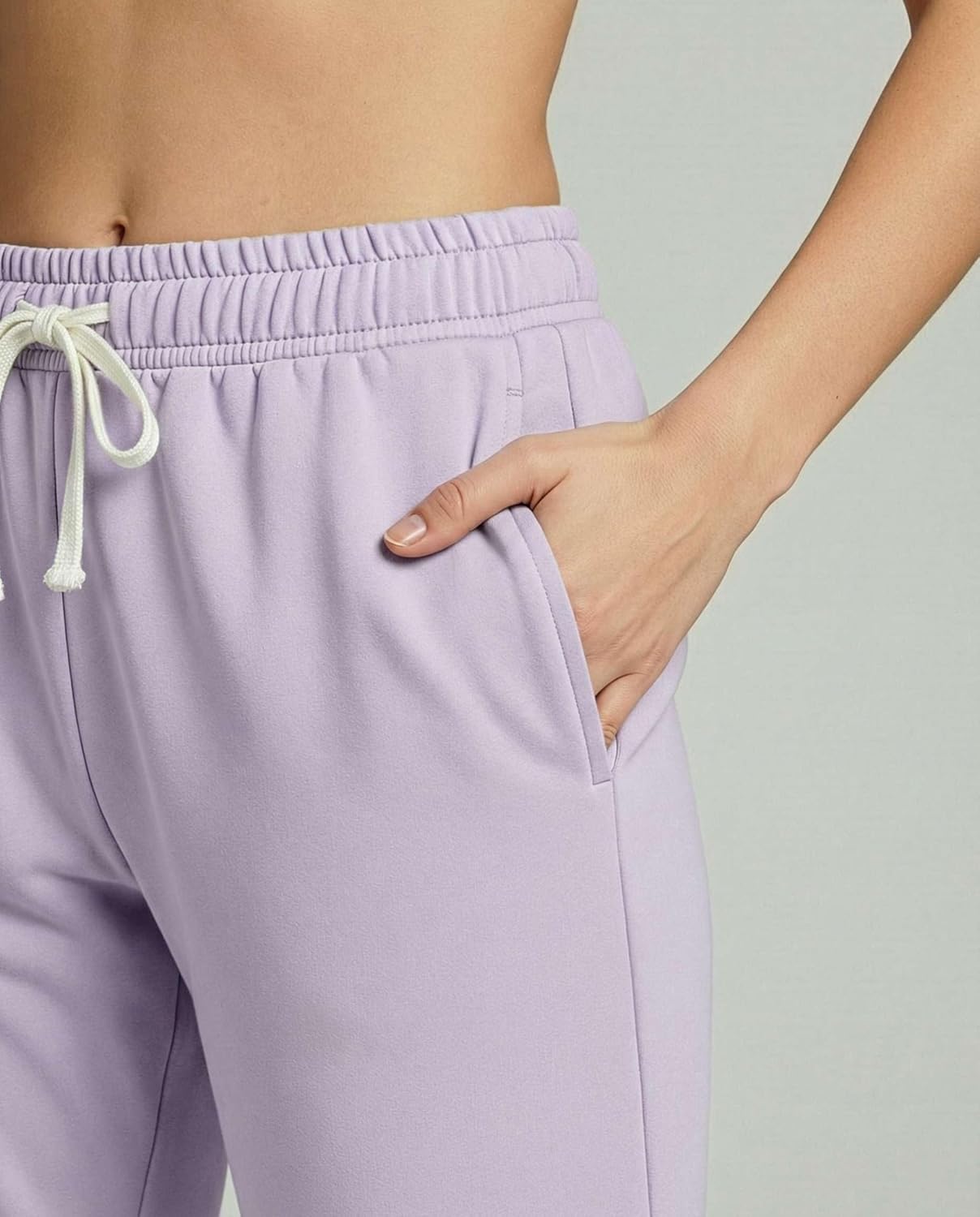 Real Essentials 3 Pack: Womens Cotton Terry Jersey 9" Bermuda Shorts Pockets-Casual Lounge Yoga (Available in Plus Size) - Image 3