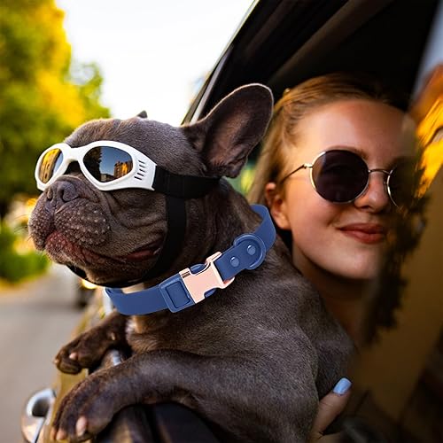 Vista 3 de Collar de perro impermeable con hebilla de metal de seguridad, duradero y fácil de limpiar, collar de perro de goma suave, collares ajustables