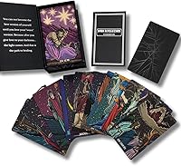 Vista 2 de La Muci Dark Reflections Tarot Shadow - Tarot - Tarot de cartas de trabajo con libro guía para principiantes, una baraja grande de tarot
