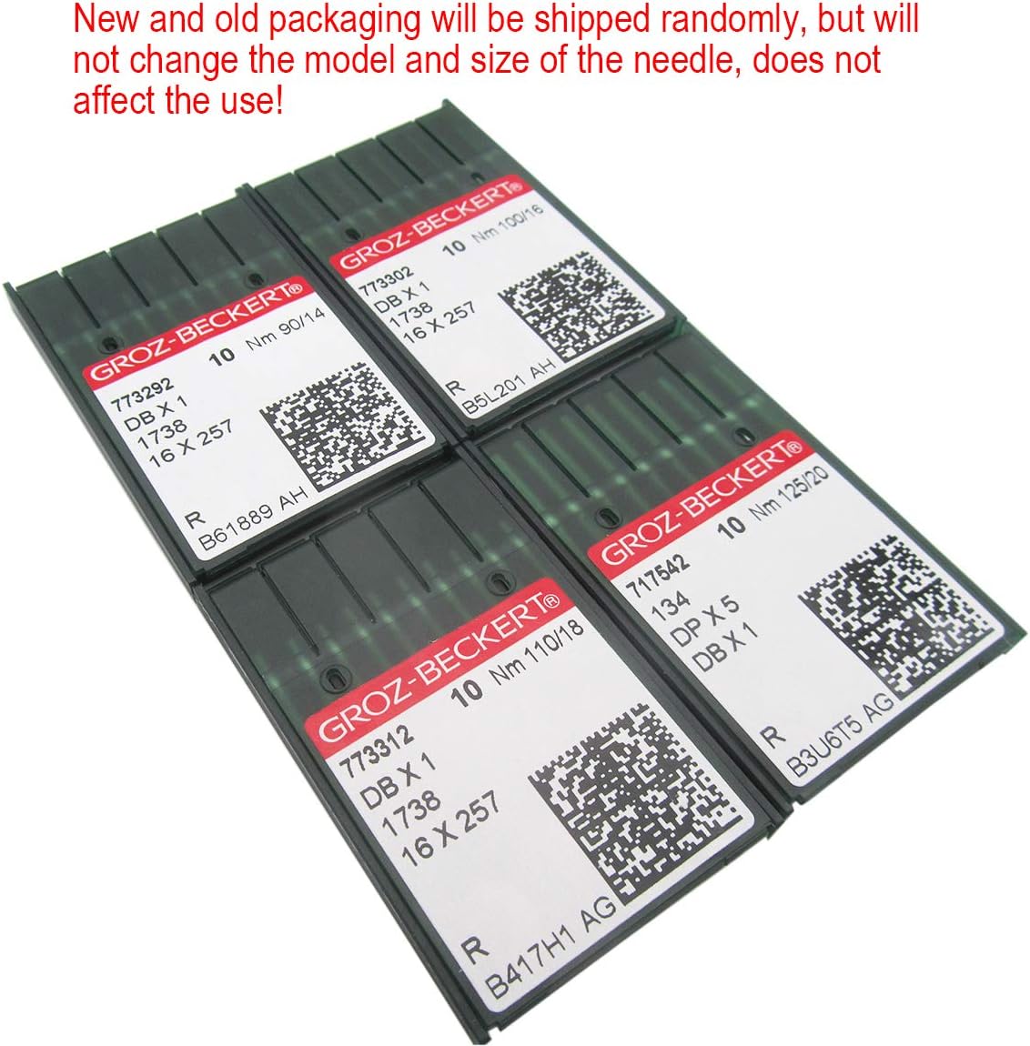 GROZ-BECKERT Needle in CKPSMS Clear Plastic Box - 40PCS GROZ-BECKERT DBX1 Sewing Machine Regular Point Needle Compatible with JUKI DDL,Brother DB2, & More - Image 2