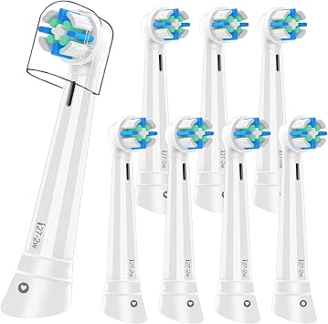 iO Replacement Heads Compatible with Oral B iO,iO Series Electric Toothbrush Heads Compatible with Oral B iO 2/3/4/5/6/7/8/9/10,Gentle-on-Gums Design for a Pleasantly Smooth Brushing Experience, White