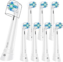 8PCS iO Toothbrush Heads Compatible with Oral B iO 2/3/4/5/6/7/8/9/10 Series Electric Toothbrush,Gentle Cleaning iO Electric Toothbrush Heads for Teeth & Gum Protection,White