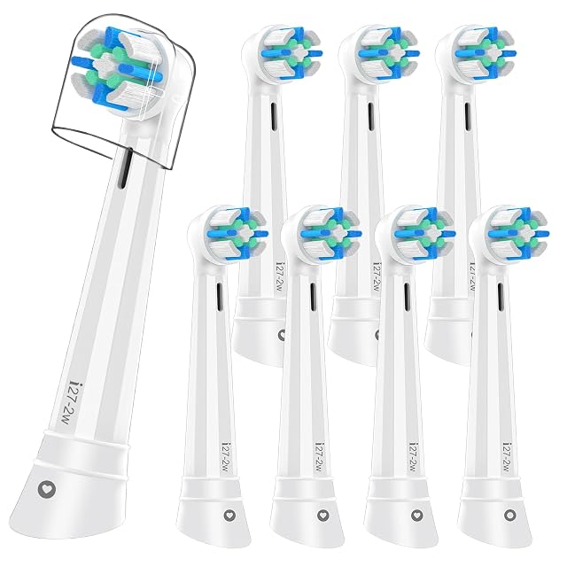 8PACK Replacement Toothbrush Heads Compatible with Oral B iO Series 2 3 4 5 6 7 8 9