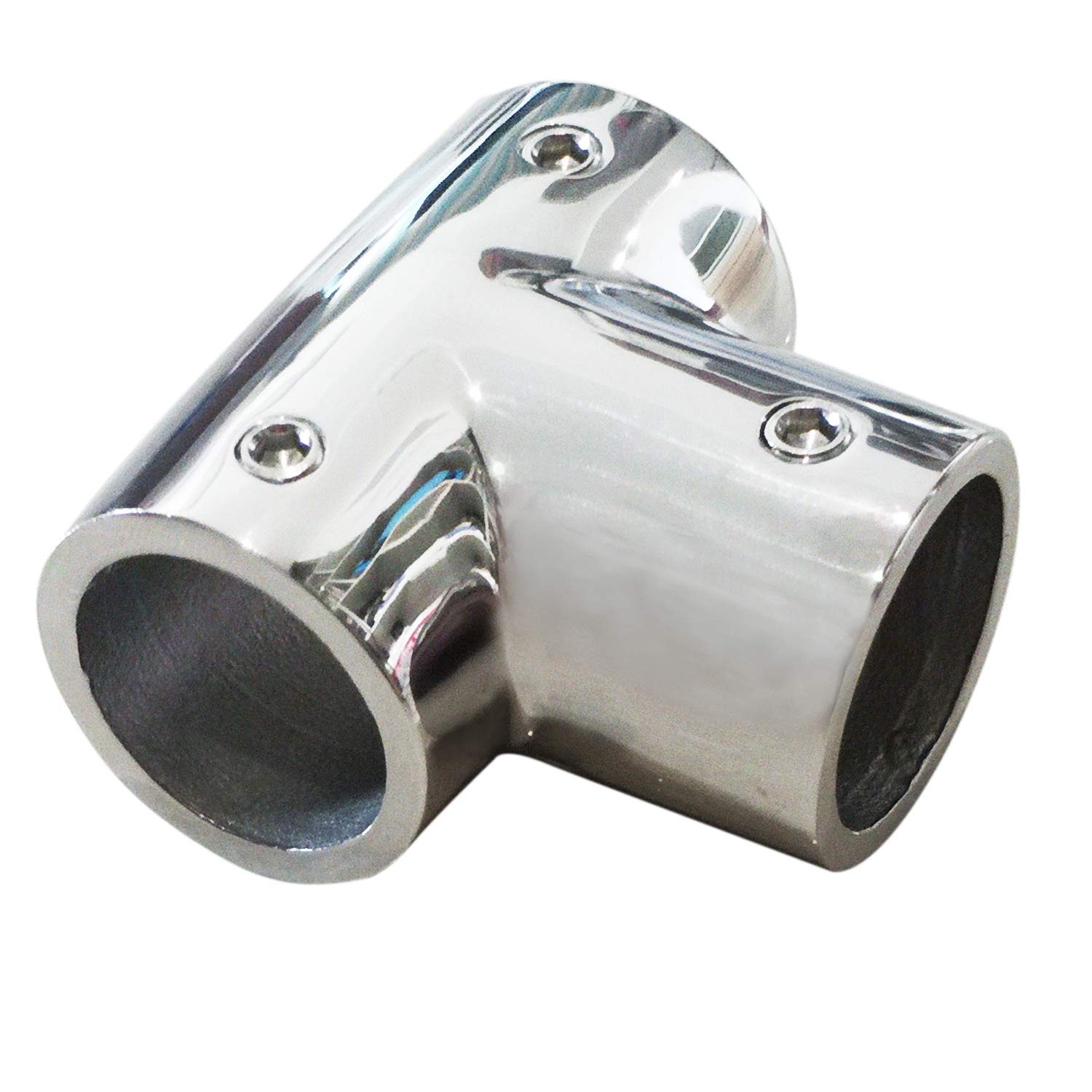 YWBL-WH Raccordo Corrimano Nautico Acciaio Inox 316 Base 22mm 25mm per Barche Accessori Coperta Scafo Rotondo e Rettangolare
