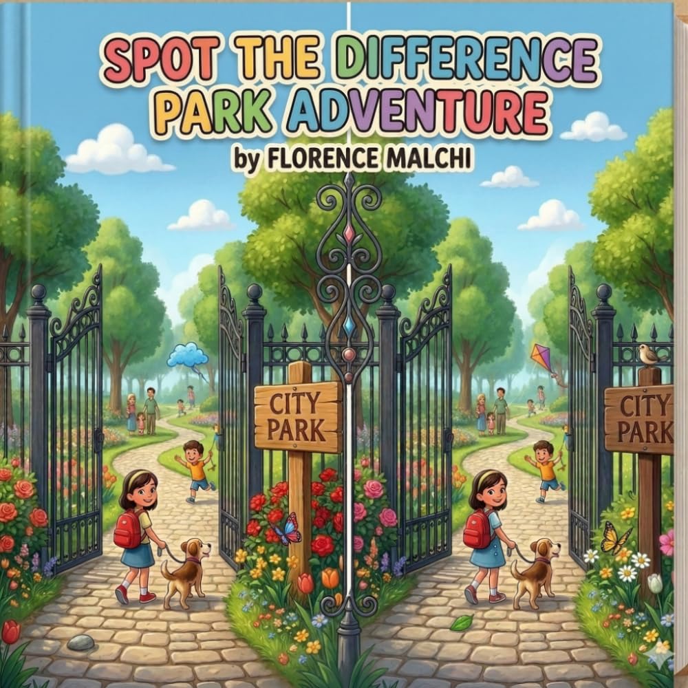 Spot the Difference Park Adventure: A Fun Picture Puzzle Book for Kids to Find the Hidden Changes and Explore the Playground (The Spot the Difference Adventure Series)
