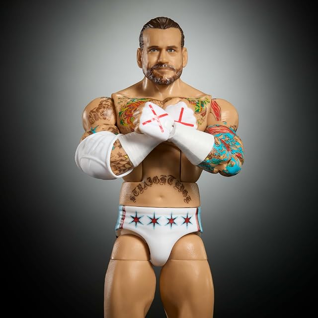 Foto 2 de 6 de Mattel WWE Elite Greatest Hits 2025 CM Punk Conjunto con Figura de acción y Accesorios