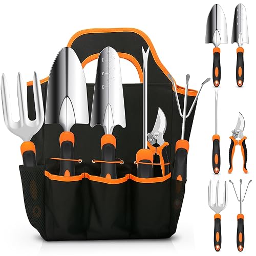 Gardening Tool Set, CHRYZTAL Stainless Steel Heavy Duty Gardening Tool