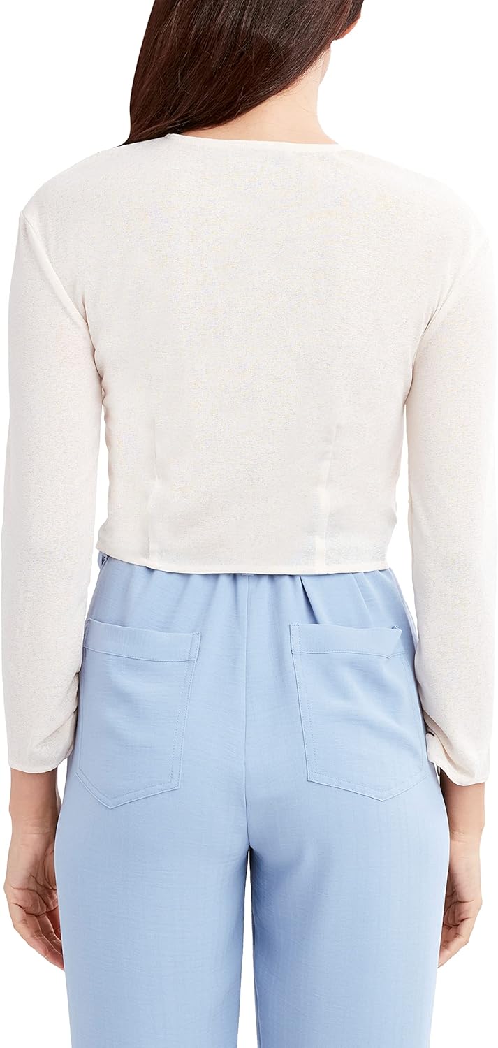 BCBGeneration Women's Long Sleeve Ruched Front Top - Image 3