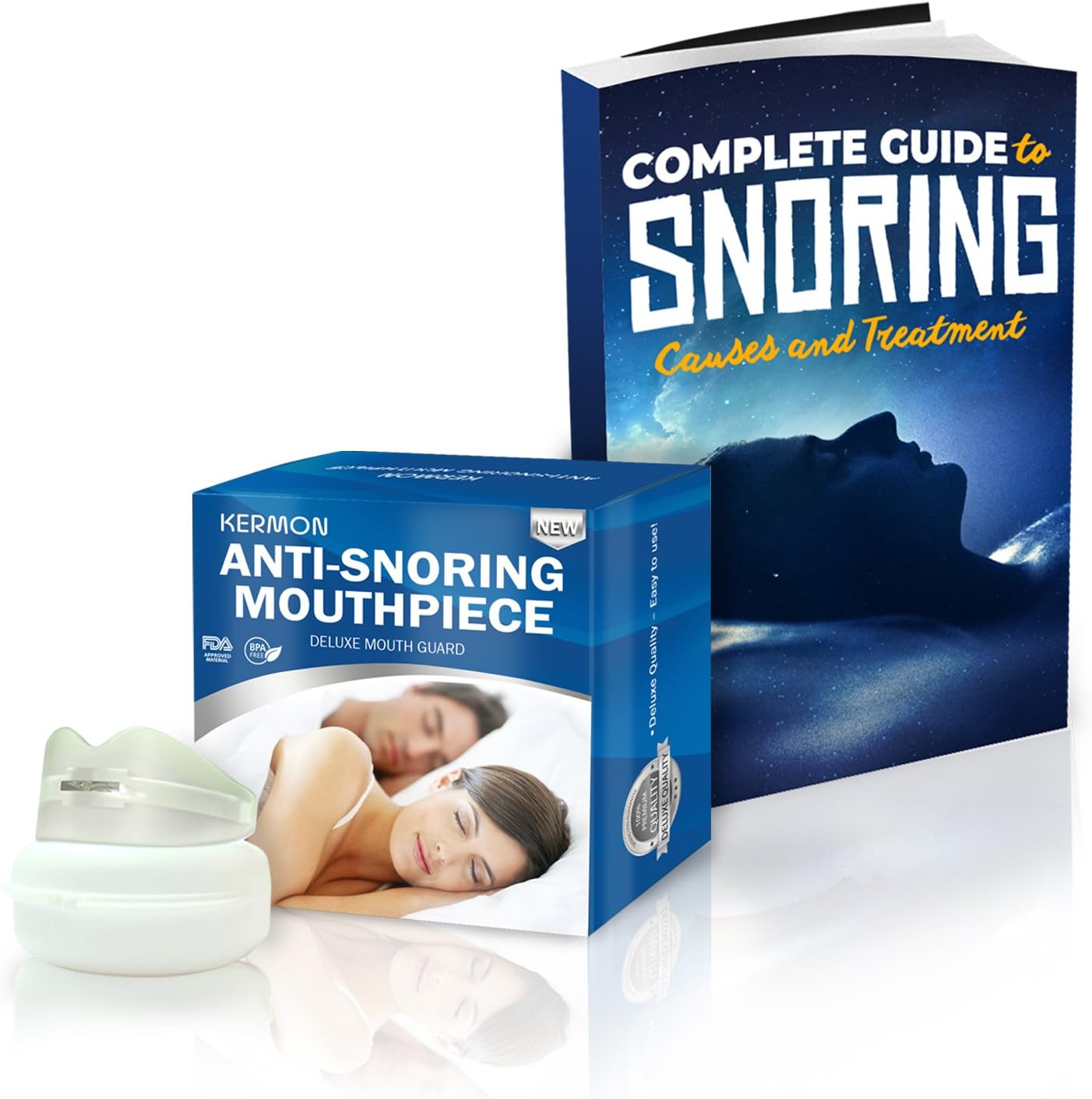 Kermon Snore Stopper Mouthpiece Best Anti Snoring Mouth Guard, Soft