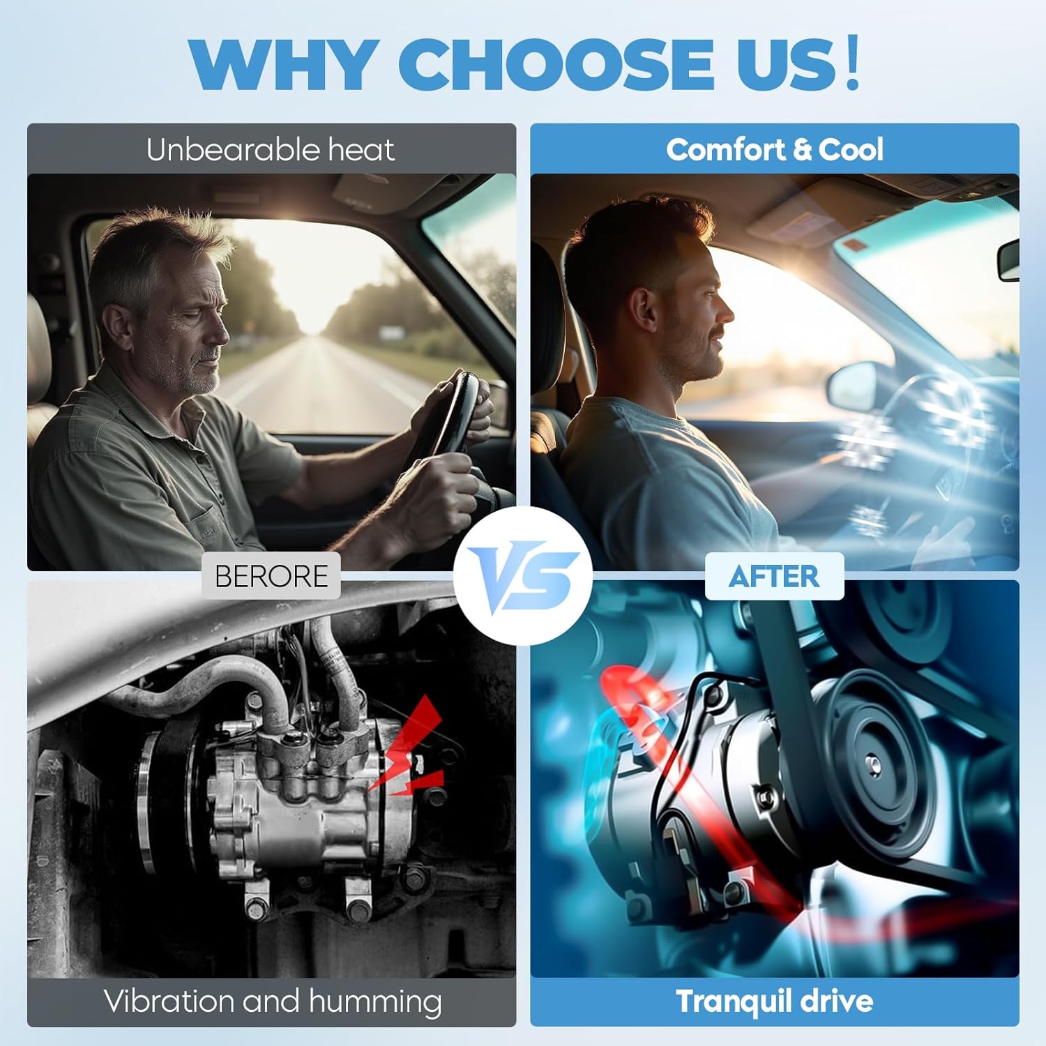 NEW Air Conditioning A/C Compressor Component Kit complete For Nissan Maxima 3.5L 2009 2010 2011 2012 2013, CO 11319C, KT 4873