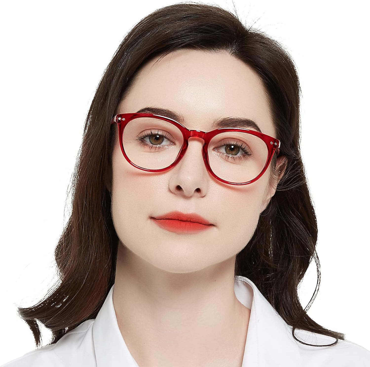 MARE AZZURO Large Round Bifocal Reading Glasses Women Blue Light Blocking Readers 1.0 1.25 1.5 1.75 2.0 2.25 2.5 2.75 3.0 3.5