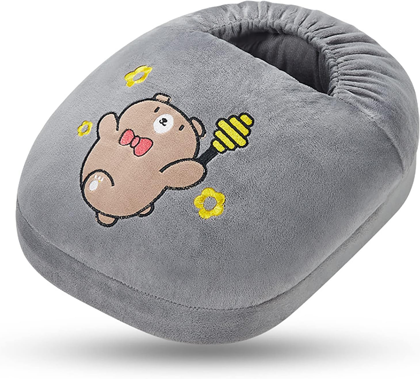 Foot Warmer, Three Temperature Settings, Gaobang Boots with Heating Pads, Foot Warmer, for Cold Winter Warm Feet, Extra Long Control Line 9.8 in X 13 in Grey