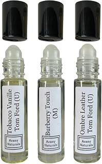 Fragrance Sample Set For Men - Mens Roll On Body Oil, Long Lasting Cologne Inspired For Man, Portable Travel Size Bottle, Type Replicant Fragrances, Perfume Sampler Gift (Smoky Set)