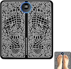 Tapete de almofada de massagem pés,EMS Pulsos Estimulador de Pé Elétrico Tapete | Almofada de massagem elétrica portátil para relaxar pés e pernas, almofada de spa massageadora para casa,