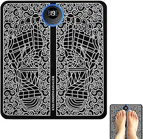 Tapete de almofada de massagem pés,EMS Pulsos Estimulador de Pé Elétrico Tapete | Almofada de massagem elétrica portátil para relaxar pés e pernas, almofada de spa massageadora para casa,