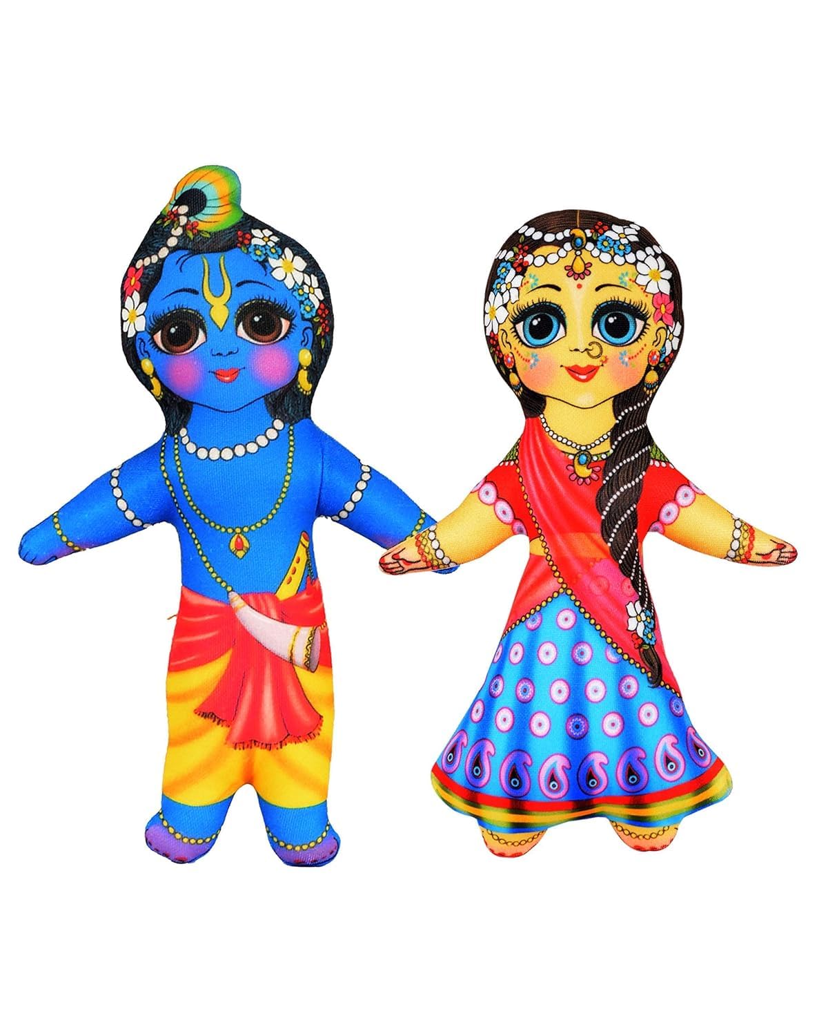 Omishka Radha Krishna Soft Cotton Stuffed and Plush Washable Toy for Kids, Best Gift for Infants, Toddlers, Children (6 Months to 5 Years), 5 Inch (B0DCQ39K8X) Amazon Price History, Amazon Price Tracker