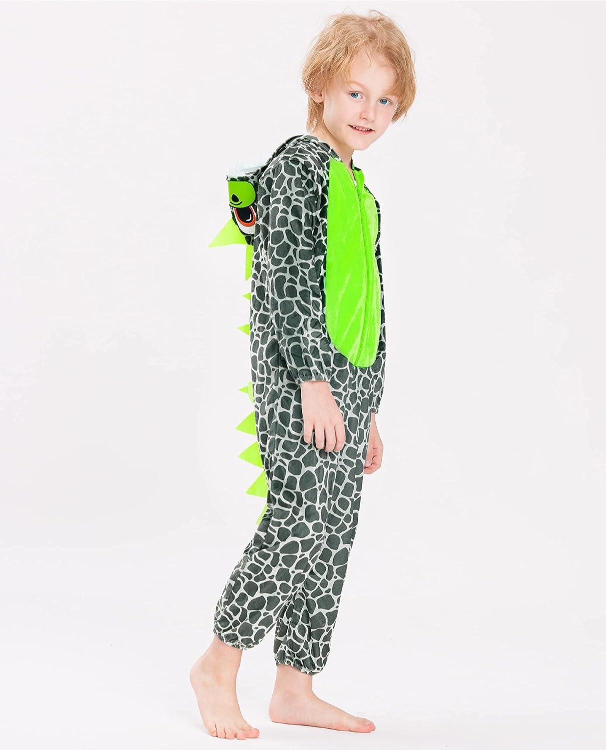 IKALI Toddler Dinosaur Costume, Kids Unisex Onesie Pajamas for Halloween Dress up Party : Clothing, Shoes & Jewelry