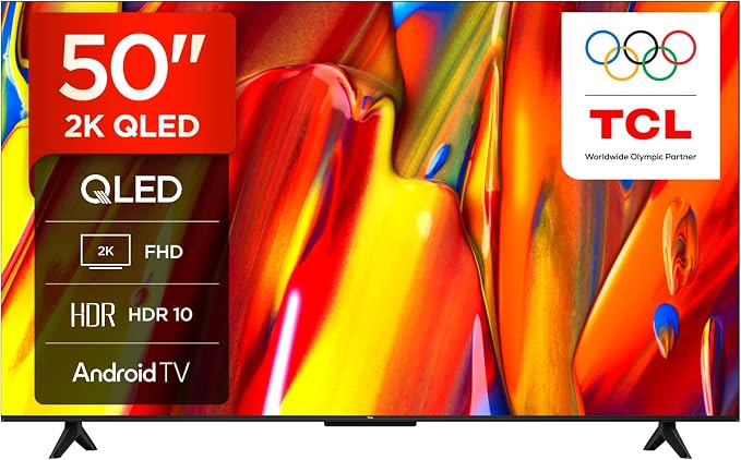 TCL 50V5C-UK 50Inch Full HD Smart QLED Direct LED TV with Android TV and HDR - Compatible with Google Cast and Google Home Review UK