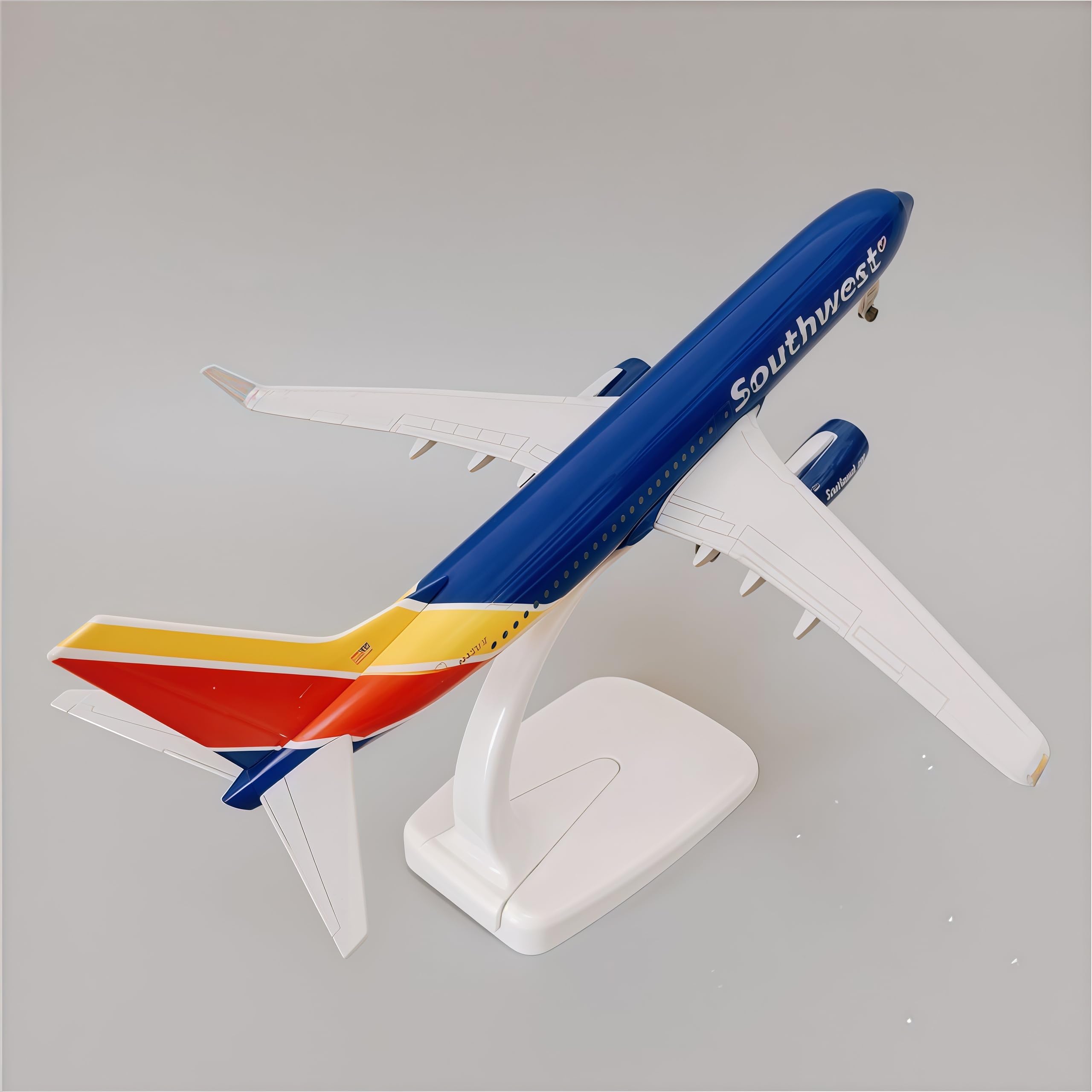 LGSRSNXHTX B737 SW 20cm Diecast Metal Airplane Model Aircraft Model With Stand For Aviation Enthusiast Gift,Model aircraft collection
