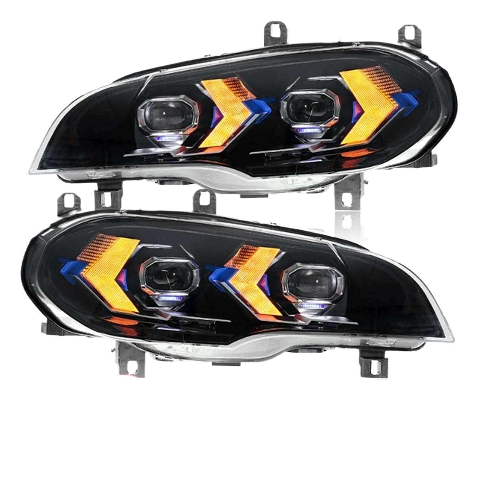 Faro delantero 2007-2013 BMW X5 E70 soluciona la falta de visibilidad sin AFS 7