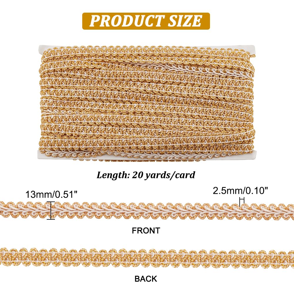 PH PandaHall Metallic Gimp Braid Trim - Image 2
