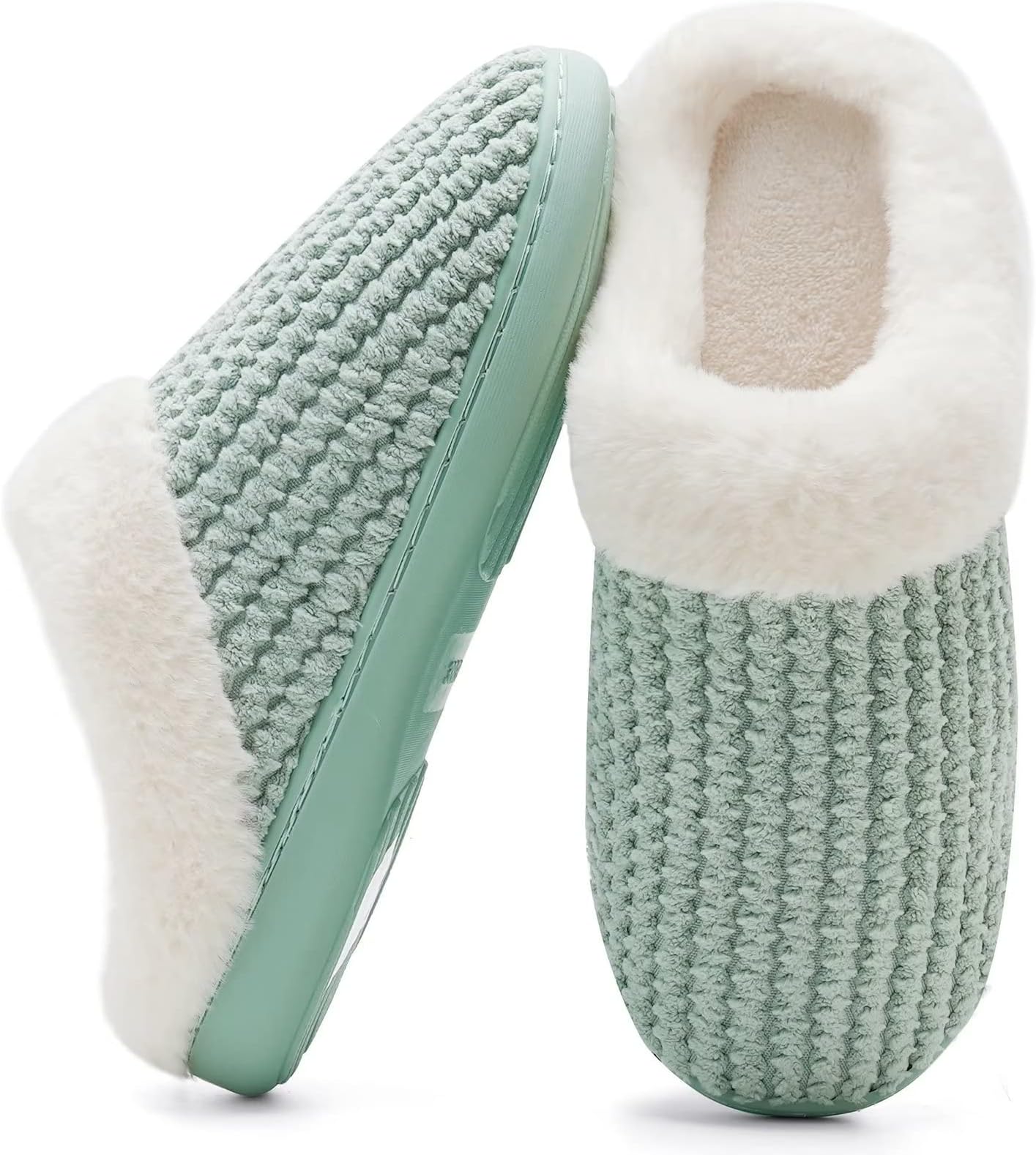 Ladies House Slippers Memory Foam Slippers for Women Comfortable Warm Cosy Non Slip Indoor Outdoor Home Slippers