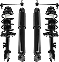 Vista 32 de Detroit Axle - Kit de suspensión de 6 piezas para Chevy GMC Silverado Sierra 1500 2007-2013 [sin suspensión electrónica] Puntales delanteros, barras
