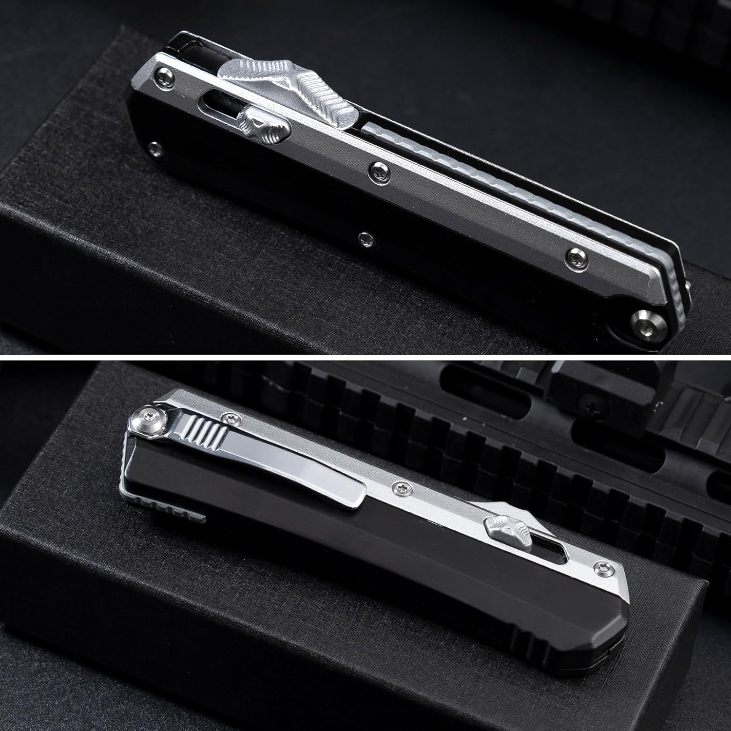 XXV Damascus Blades Pocket Knife for Men,3.5″ Steel Blade Pocket Knives Retractable Box Cutte Knife,EDC Folding Knife for Camping,Outdoor