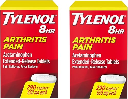 Tylenol Tabletas de liberación prolongada para el dolor de artritis con acetaminofeno para el dolor en las articulaciones, 290 cápsulas (paquete de