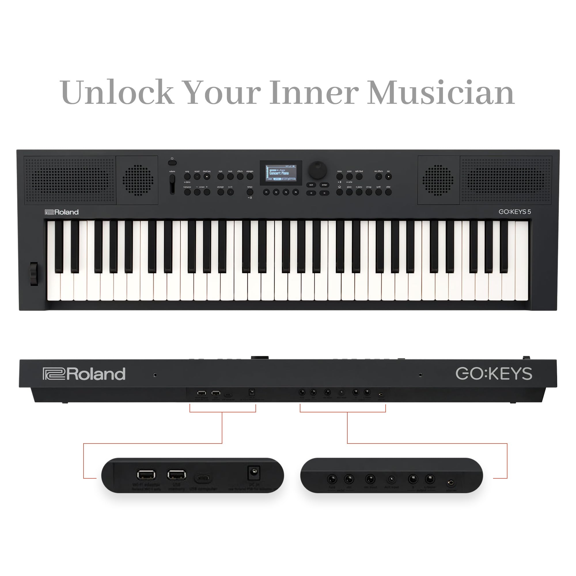 Amazon.com: Roland GO:KEYS 5 Graphite Music Creation