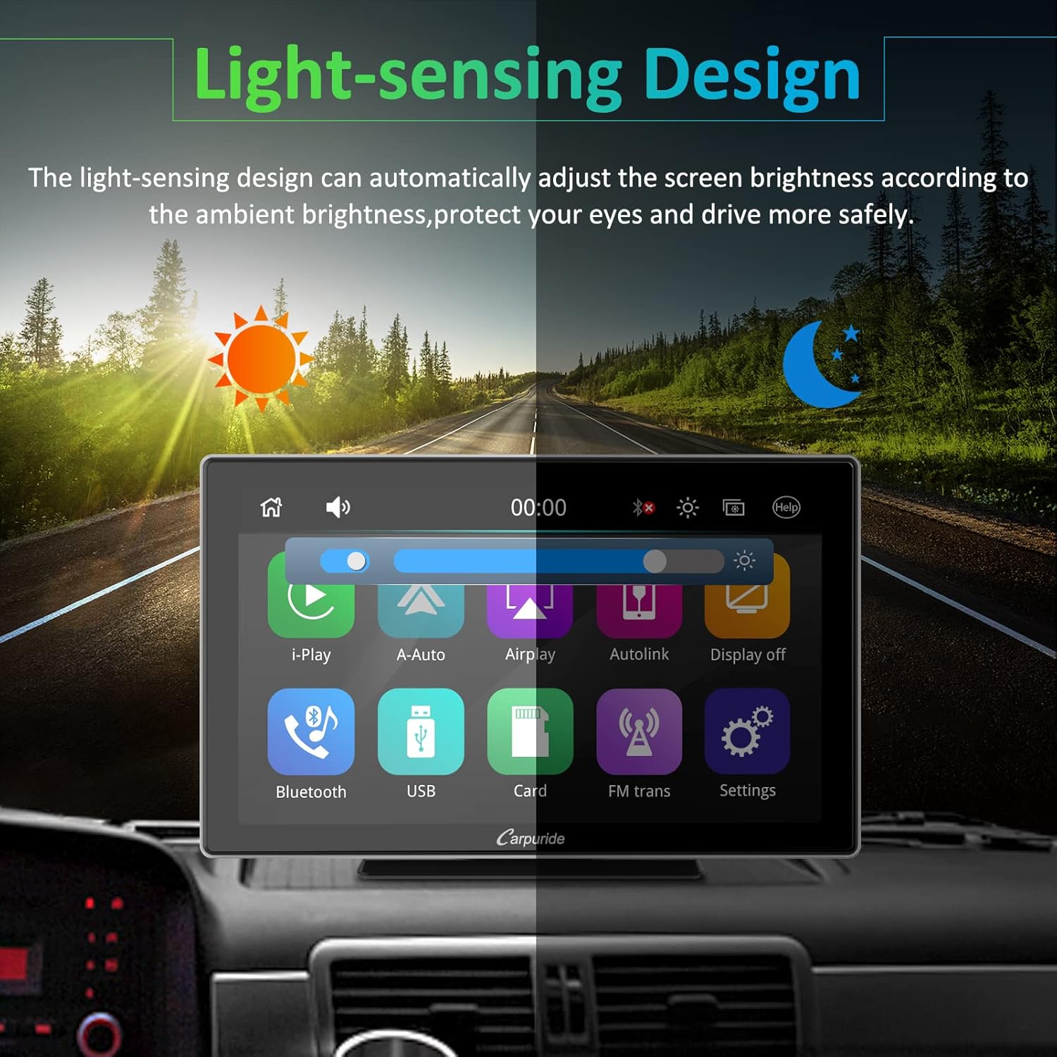 carpuride w901 2023 newest 9 inch wireless apple carplay android auto portable car stereo receiver with bluetooth 5 0 mirror linkgpssirigooglef