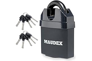 MAUDEX® MDL60 Outdoor Padlock, High Security for Shed, Storage Unit & Container