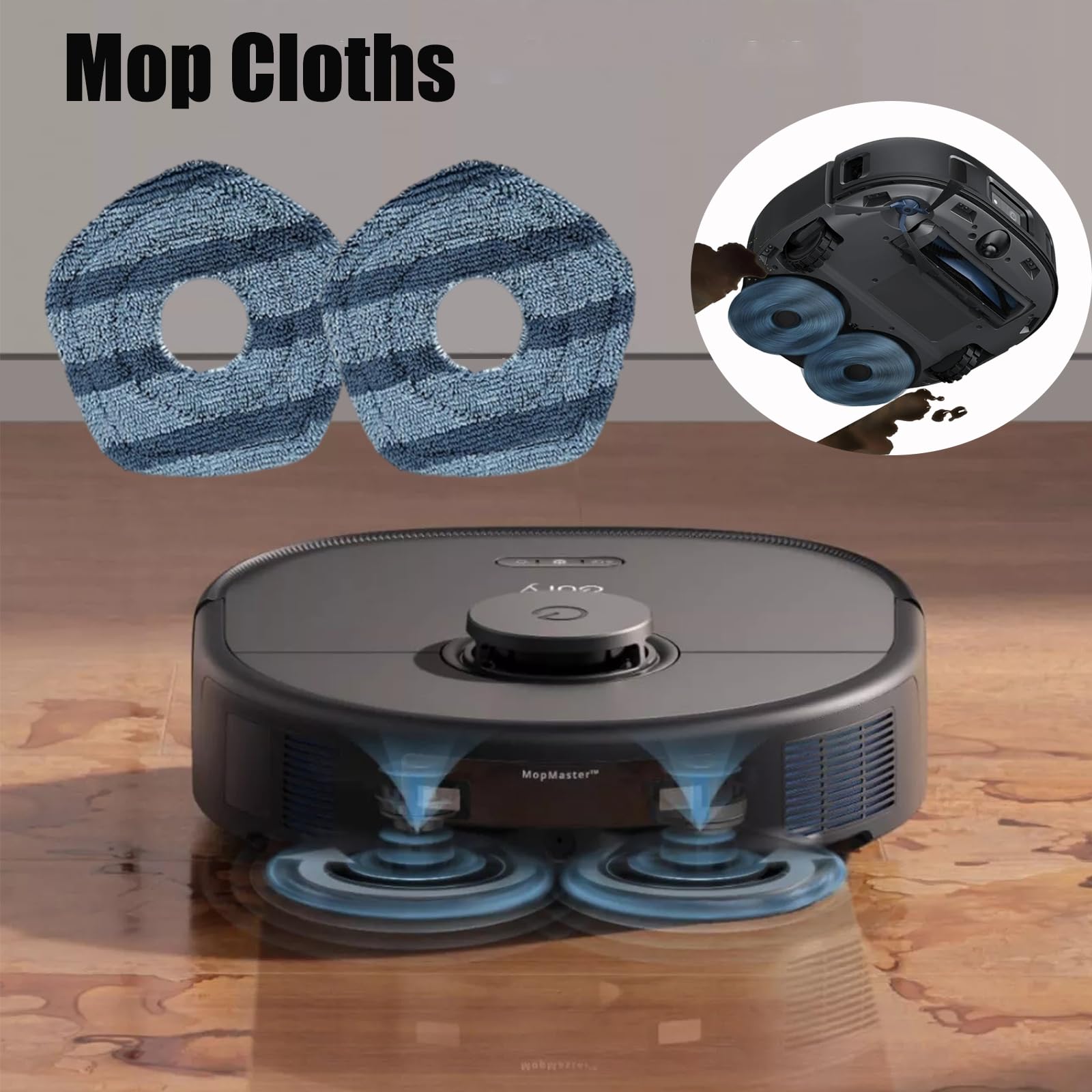 Amazon.co.jp: 12パックダストバッグモップ布キット交換可能eufy X10