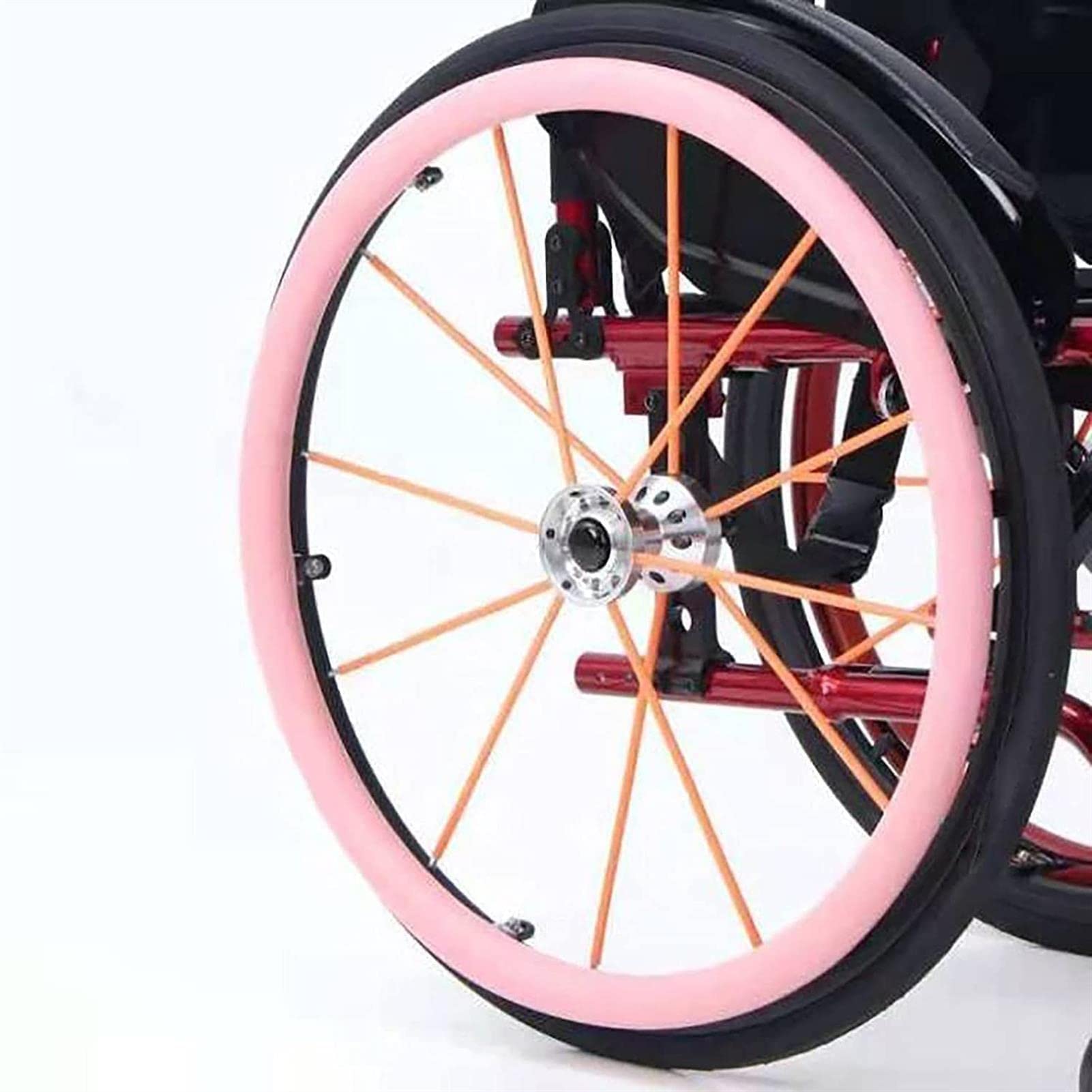 Fundas para llantas de silla de ruedas de silicona protectoras para ruedas de 24 pulgadas 8